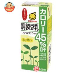マルサンアイ 調製豆乳 カロリー45%オフ 200ml紙パック×24本入