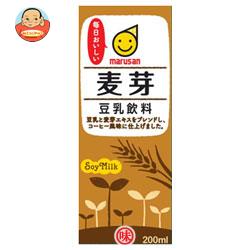 マルサンアイ 豆乳飲料 麦芽 200ml紙パック×24本入