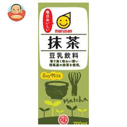 マルサンアイ 豆乳飲料 抹茶 200ml紙パック×24本入