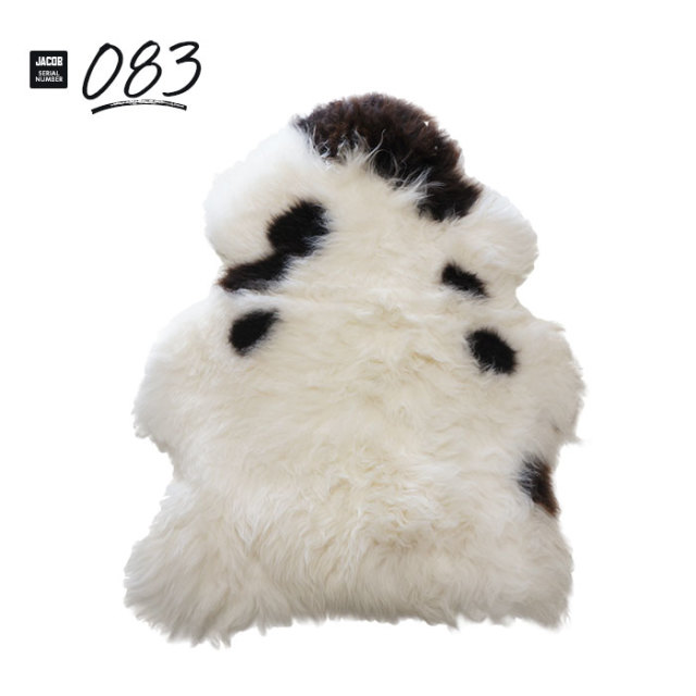 ジェイコブ シープスキン ラグ 1匹サイズ JACOB #083 英国製 ロングヘアー 長毛タイプ 防ダニ加工 jacob083