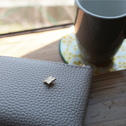 あじさいピンバッジ