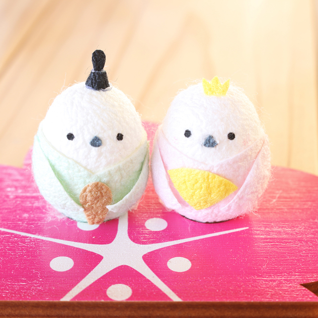 繭細工】シマエナガ ひなまゆ デスクサイズ