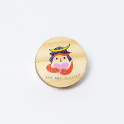 【希少】【レア】 HKT48 ピンバッジ 「 おでかけ !」（ 非売品 ）初期型 希少】【レア】 HKT48 ピンバッジ 「 おでかけ !」（ 非売品 ）初期型