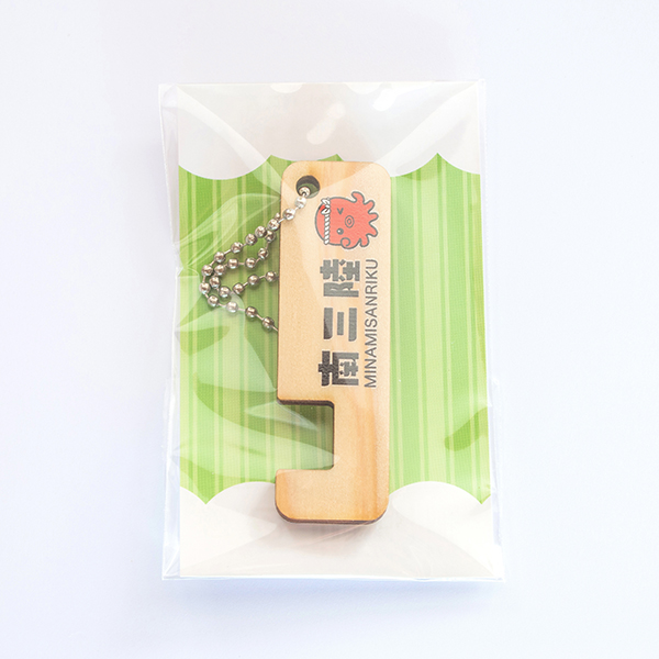 オクトパス君木製スマホスタンドストラップ