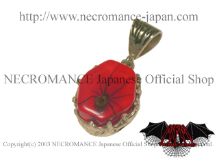 【MFM エムエフエム】 HEX PENDANT NECKLACE ヘックス ペンダントネックレス＜レッド/Red/赤＞ スパイダー Spider 毒蜘蛛