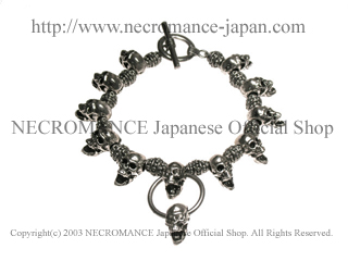 【ご予約受付中】【ネクロマンス NECROMANCE】 スクリーミングスカルブレスレット Screaming Skull Bracelet 叫び 悲鳴 骸骨