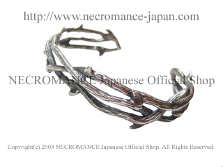 【ネクロマンス NECROMANCE】 シルバーローズヴァインブレスレット Silver Rose Vine Bracelet 薔薇 蔓 蔦 バングル