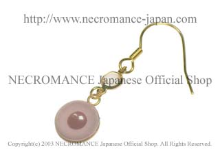 【ネクロマンス NECROMANCE】 クリスタルゴールド アルビノ義眼ピアス Crystal Gold Albino Eye Pierce 目玉
