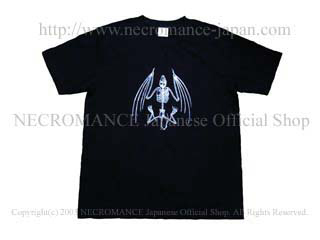 【ネクロマンス NECROMANCE】 バットスケルトン Ｔシャツ Bat Skeleton T-Shirt 骸骨 蝙蝠 コウモリ