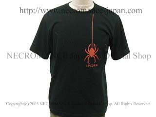 【ネクロマンス NECROMANCE】 ドロップスパイダー Ｔシャツ Drop Spider T-Shirt 蜘蛛