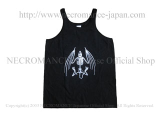 【ネクロマンス NECROMANCE】 バットスケルトン タンクトップ Bat Skeleton Tank Top 骸骨 蝙蝠 コウモリ