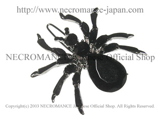 【ネクロマンス NECROMANCE】 スパイダーヘアークリップ Spider Hairclip ＜ブラック/Black/黒＞ 蜘蛛