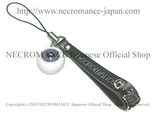 【ネクロマンス NECROMANCE】 義眼ストラップ Eye charm strap ＜ブルー/Blue/青＞ 目玉