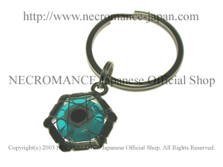 【ネクロマンス NECROMANCE】イーヴィルアイ ヘキサゴンキーリング Evil Eye Hexagon Keyring＜ブルー/Blue/青＞邪眼 魔除け 御守り 目玉