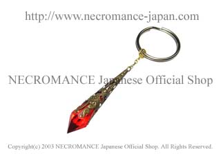 【ネクロマンス NECROMANCE】 ブラスドロップヴァンパイアティアーキーリング Brass Drop Vampire Tear Keyring 吸血鬼 涙