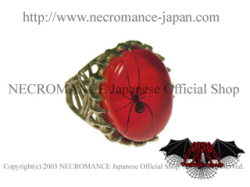 【MFM エムエフエム】 OVAL RING オーバル リング ＜Red/赤/レッド＞ スパイダー Spider 毒蜘蛛