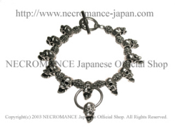 【ご予約受付中】【ネクロマンス NECROMANCE】 スクリーミングスカルブレスレット Screaming Skull Bracelet 叫び 悲鳴 骸骨