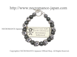 【数量限定】【ネクロマンス NECROMANCE】 ストーンヘンジ スカルブレスレット Stonehenge Skull Bracelet 遺跡 世界遺産 骸骨 神秘