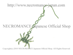 【ネクロマンス NECROMANCE】 シルバードロップスパイダーピアス Silver Drop Spider Pierce 蜘蛛