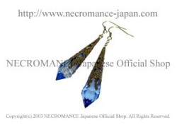 【ネクロマンス NECROMANCE】 ブラスドロップフェアリーティアーピアス Brass Drop Fairy Tear Pierce 妖精 涙