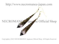 【ネクロマンス NECROMANCE】 ブラスドロップルシファーティアーピアス Brass Drop Lucifer Tear Pierce 堕天使 涙