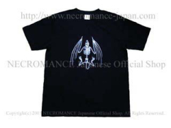 【ネクロマンス NECROMANCE】 バットスケルトン Ｔシャツ Bat Skeleton T-Shirt 骸骨 蝙蝠 コウモリ