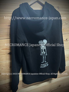 【ネクロマンス NECROMANCE】 NECROMANCE ロゴ ジップアップパーカー ＜厚手/パイル地＞ NECROMANCE logo hooded sweatshirt 骸骨