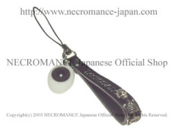 【ネクロマンス NECROMANCE】 義眼ストラップ Eye charm strap ＜ヘーゼル/Hazel/茶色＞ 目玉