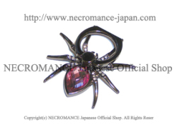 【ネクロマンス NECROMANCE】 スパイダー スマホリング ＜ピンク/Pink/桃色＞ Spider Phone Ring 蜘蛛