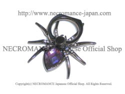 【ネクロマンス NECROMANCE】 スパイダー スマホリング ＜パープル/Purple/紫＞ Spider Phone Ring 蜘蛛