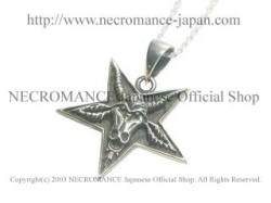 【ネクロマンス NECROMANCE】 シルバーバフォメットネックレス Silver Baphomet Necklace 悪魔 山羊