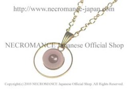 リングゴールドアルビノ義眼ネックレス Ring Gold Albino Eye Necklace 目玉　【NECROMANCE ネクロマンス】