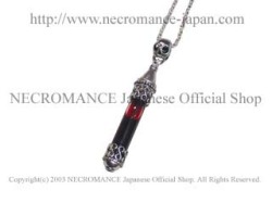 【ネクロマンス NECROMANCE】 ヴァイアルブラッドヴァンパイアネックレス Vial Blood Vampire Necklace ＜スカル/Skull/骸骨＞ 吸血鬼