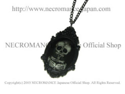 【ネクロマンス NECROMANCE】 スケルトン カメオネックレス Skeleton Cameo Necklace 骸骨 スカル