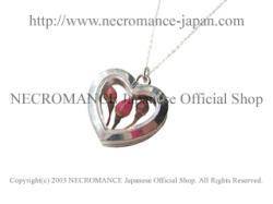 【ネクロマンス NECROMANCE】【数量限定】リアルローズインネックレス ＜ハート/Heart＞ 薔薇