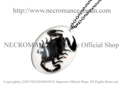【ネクロマンス NECROMANCE】 リアルラージブラックスコーピオンネックレス Real Large Black Scorpion Necklace ＜ブラック/Black/黒＞ 蠍 サソリ