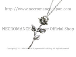 【ネクロマンス NECROMANCE】 シルバーローズネックレス Silver Rose Necklace 薔薇 一目惚れ シルバー