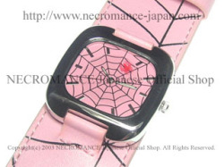 【ネクロマンス NECROMANCE】 ピンクスパイダー腕時計 Pink Spider Wrist Watch 桃色 蜘蛛