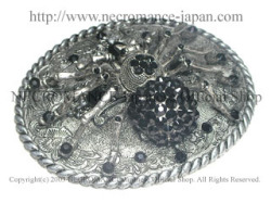 【ネクロマンス NECROMANCE】 スパイダーバックル Spider Buckle ＜ブラック/Black/黒＞ 蜘蛛