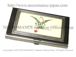 【ネクロマンス NECROMANCE】 スケルトン&ハートカードケース Skeleton & Heart Card Case 骸骨 Mr'Bones 心臓
