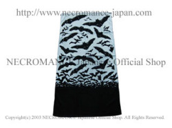 【ネクロマンス NECROMANCE】【数量 限定販売】フライングバットバスタオル Flying Bat Bath Towel 蝙蝠 コウモリ