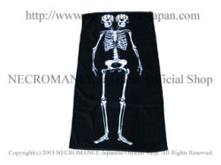 【ネクロマンス NECROMANCE】【数量 限定販売】ツインズスケルトンバスタオル Twins Skeleton Bath Towel 骸骨 スカル