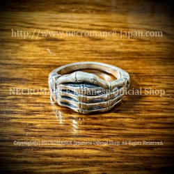 【ネクロマンス NECROMANCE】 ボーンハンドリング Bone Hang Ring 骸骨 Skeleton スケルトン シルバー