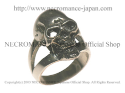 【ネクロマンス NECROMANCE】 デビルスカルリング Devil Skull Ring 悪魔 骸骨 指輪