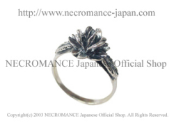 【ネクロマンス NECROMANCE】 シルバーゴシックローズリング Silver Gothic Rose Ring 薔薇 指輪
