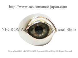【ネクロマンス NECROMANCE】 NEW義眼リング New Eye Ring ＜ヘーゼル/Hazel/茶色＞ 目玉