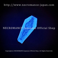 【数量限定】【ネクロマンス NECROMANCE】 シルバー棺桶ゴーストリング ＜ブルーグロー/Blue Glow/青＞ Silver Coffin Ghost Ring 幽霊 骸骨 蓄光