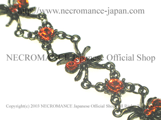 NECROMANCE【ラインストーン スパイダーブレスレット Rhinestone