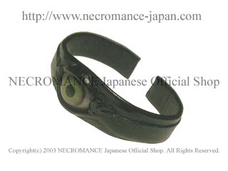 ネクロマンス NECROMANCE【レザー義眼バングル Leather Eye Bangle 