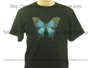 ブルマリン　蝶々のTシャツ ネクロマンス NECROMANCE【ブルーマウンテン スワロウテイル Tシャツ